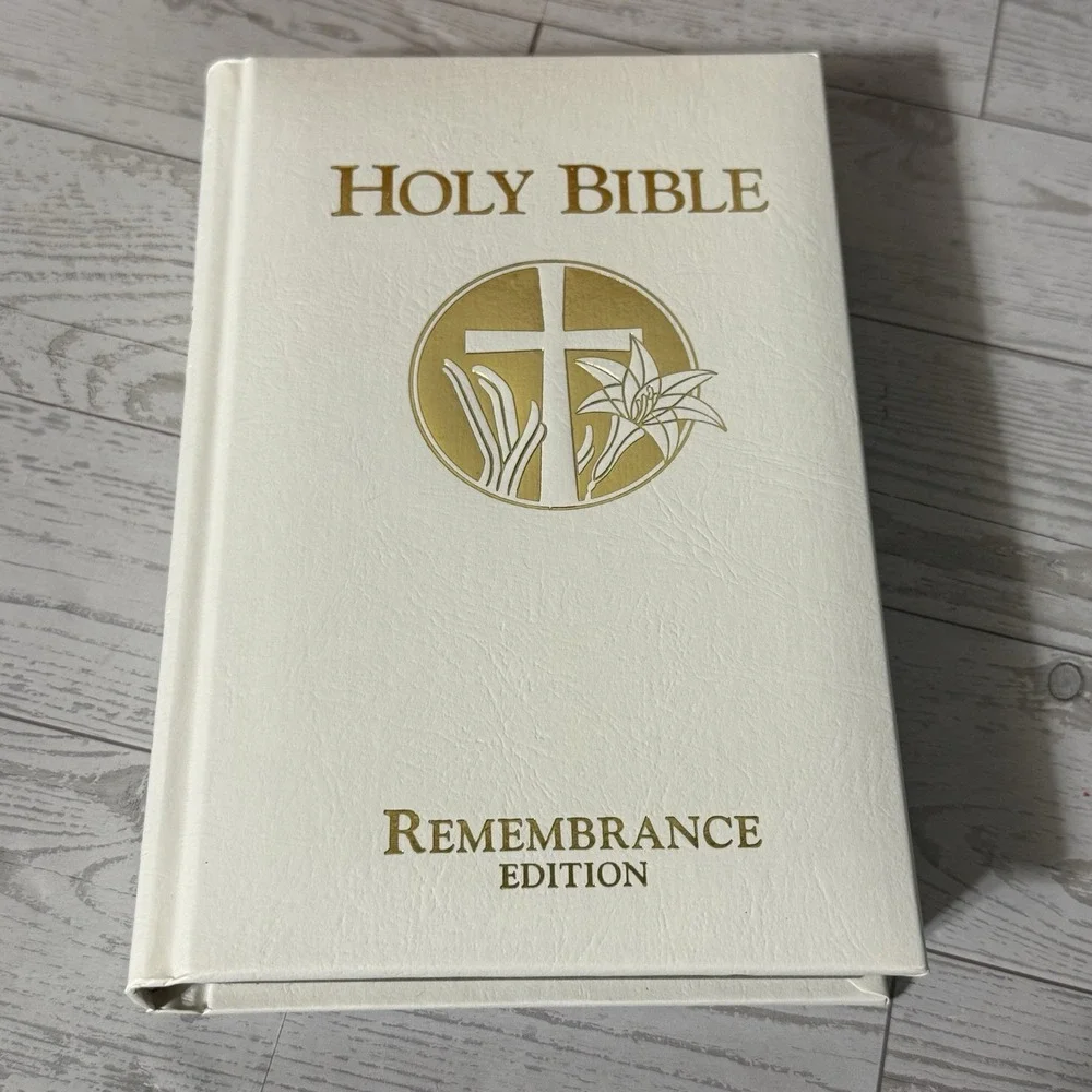 VTG Holy Bible KJV Remembrance Edition Cedar Box Case Union Made USA Local 478